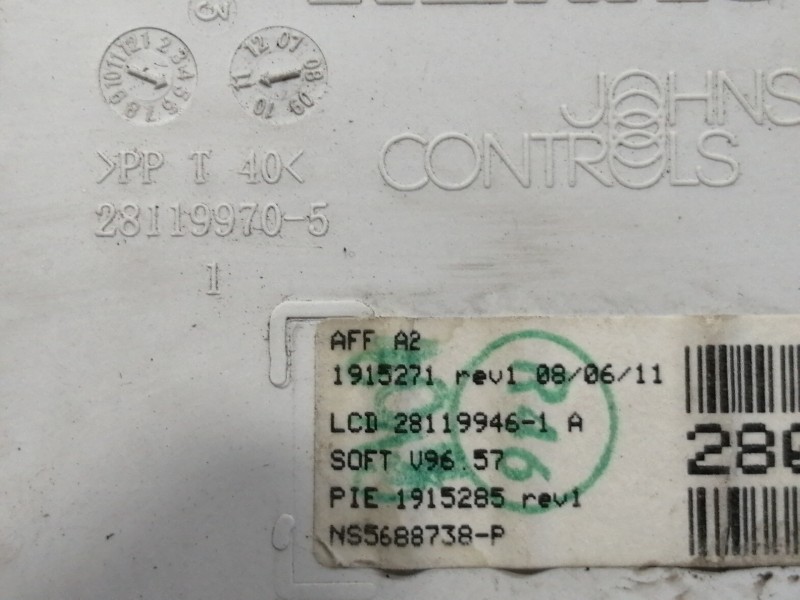 Recambio de pantalla multifuncion para renault master pritsche/fgst l2h1 3,5t referencia OEM IAM 280349044R  