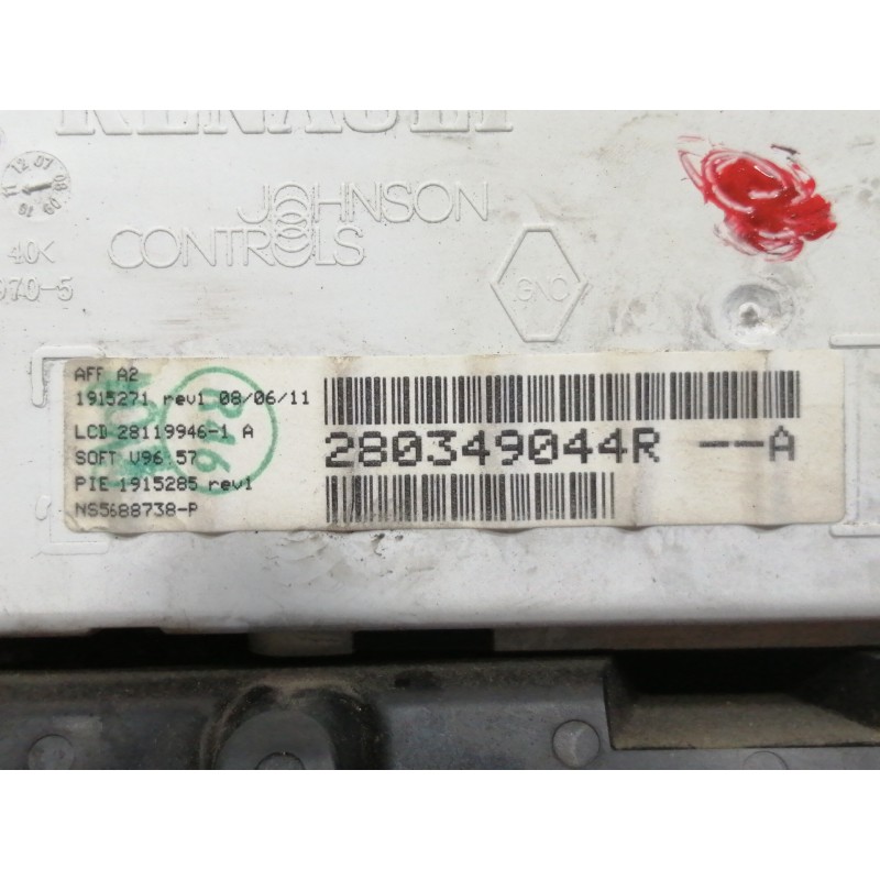 Recambio de pantalla multifuncion para renault master pritsche/fgst l2h1 3,5t referencia OEM IAM 280349044R  