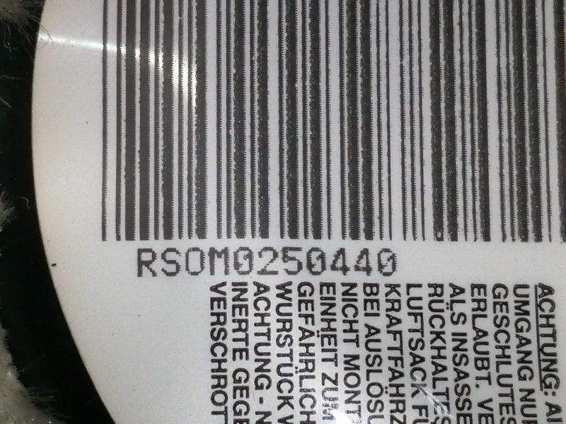 Recambio de airbag delantero izquierdo para chrysler voyager (rg) 2.5 crd se referencia OEM IAM RS0M0250440 SS599013 