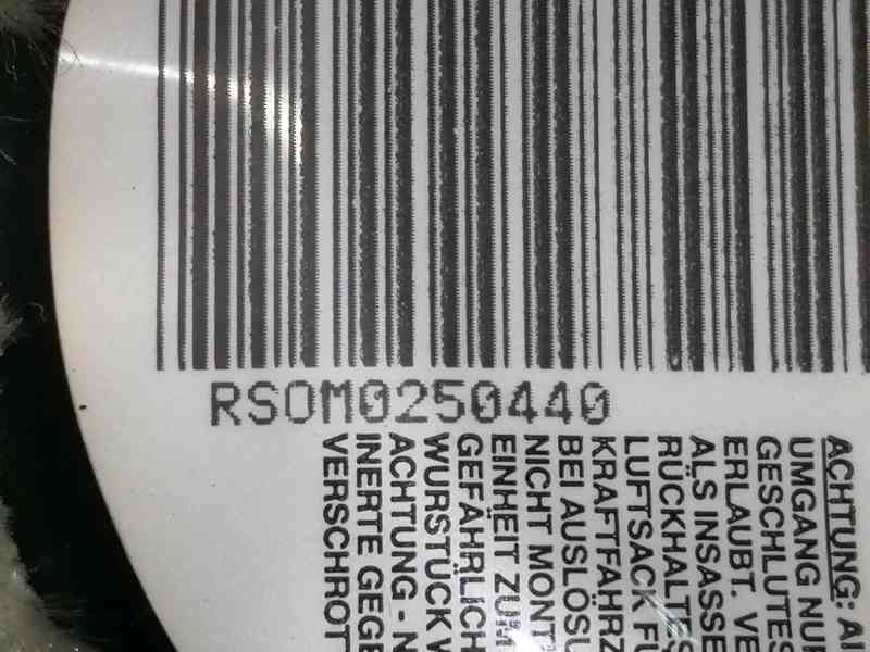 Recambio de airbag delantero izquierdo para chrysler voyager (rg) 2.5 crd se referencia OEM IAM RS0M0250440 SS599013 