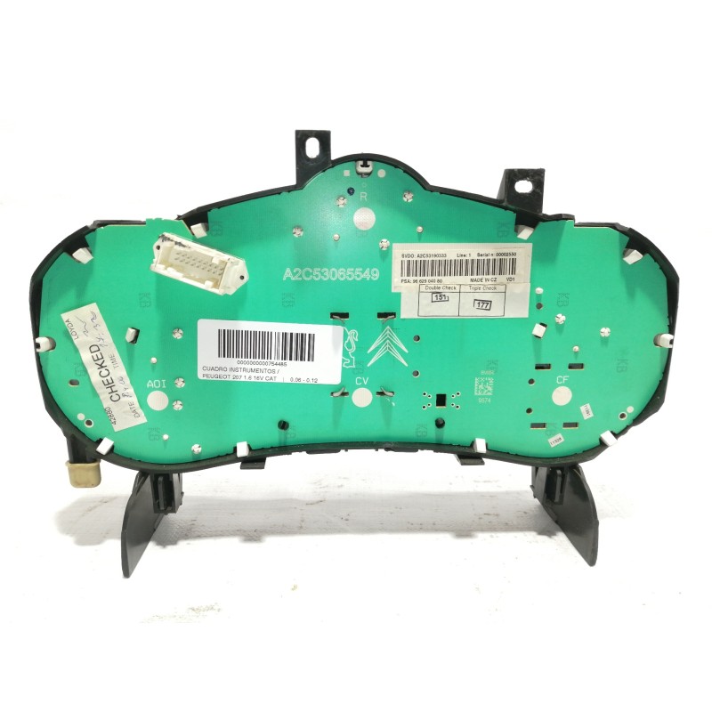 Recambio de cuadro instrumentos para peugeot 207 1.6 16v cat referencia OEM IAM 9662904080 A2C53190333 A2C53065549