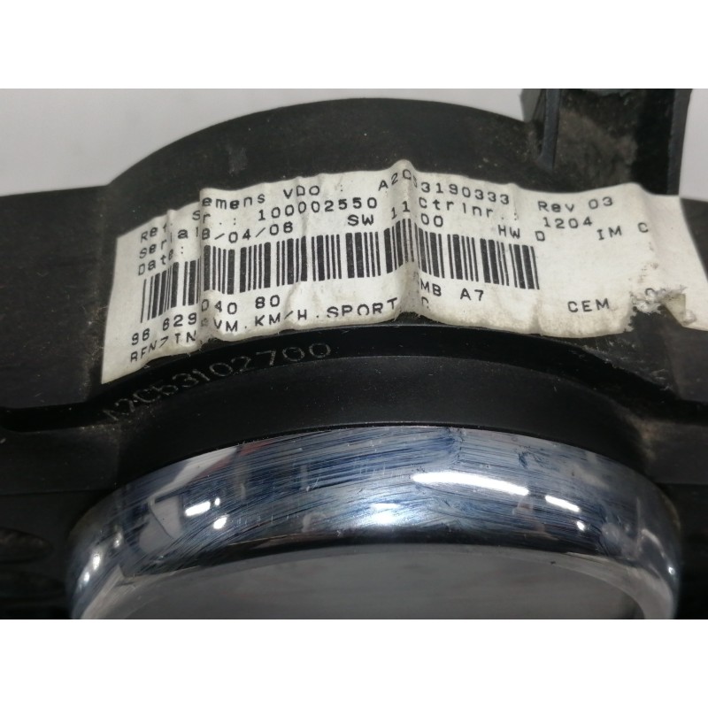 Recambio de cuadro instrumentos para peugeot 207 1.6 16v cat referencia OEM IAM 9662904080 A2C53190333 A2C53065549