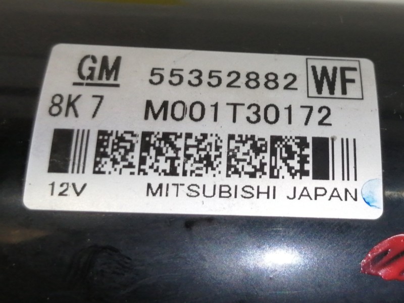 Recambio de motor arranque para opel insignia berlina cosmo referencia OEM IAM 55352882 M001T30172 