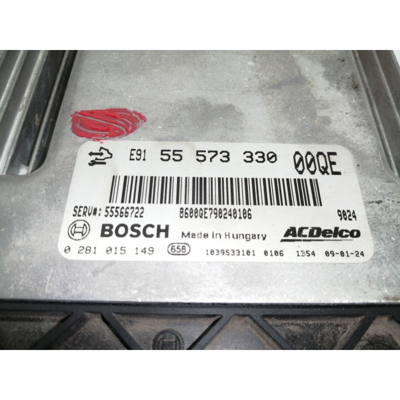 Recambio de centralita motor uce para opel insignia berlina cosmo referencia OEM IAM 55573330  