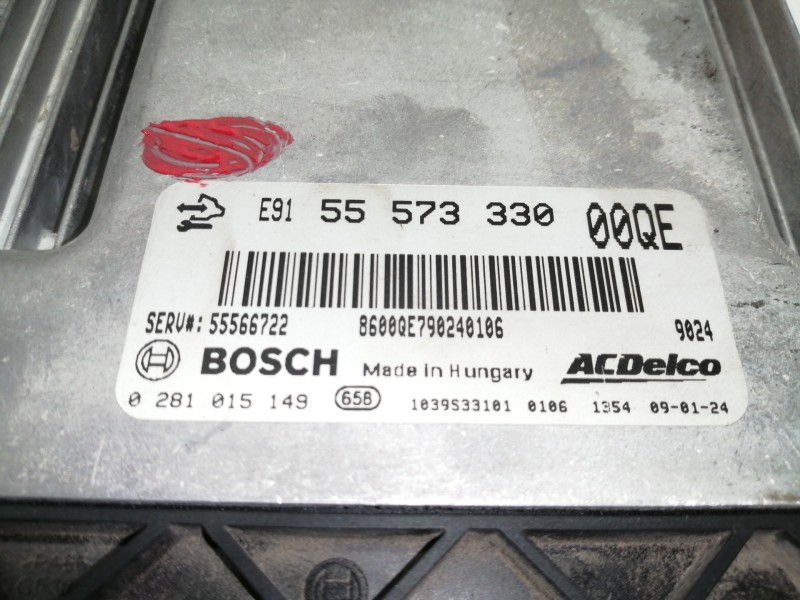 Recambio de centralita motor uce para opel insignia berlina cosmo referencia OEM IAM 55573330  