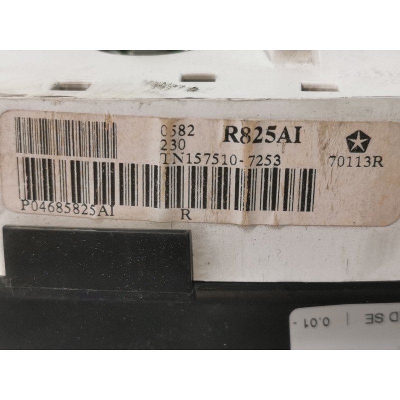 Recambio de cuadro instrumentos para chrysler voyager (rg) 2.5 crd se referencia OEM IAM P04685825AI R825AI TN1575107253