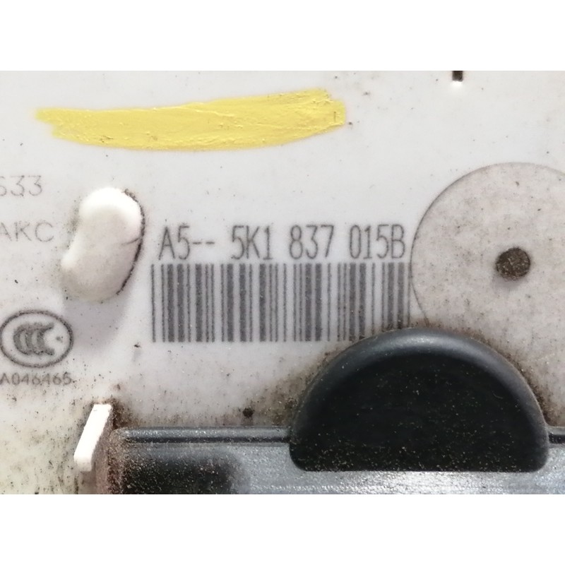 Recambio de cerradura puerta delantera izquierda para volkswagen golf vi (5k1) rabbit bluemotion referencia OEM IAM 5K1837015B  