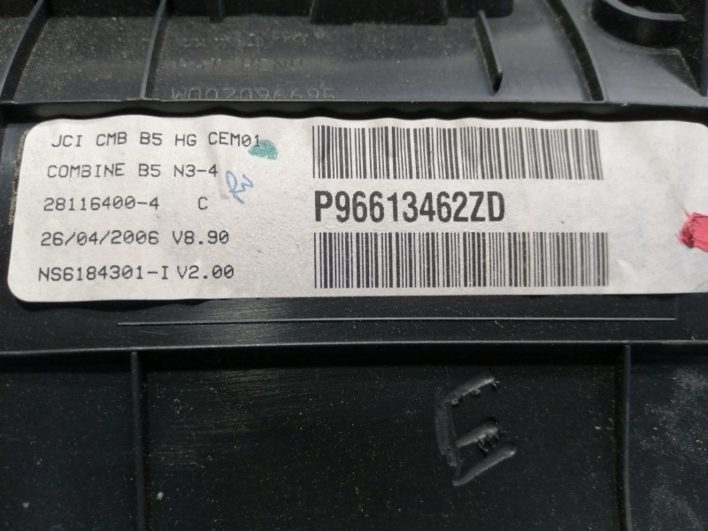 Recambio de cuadro instrumentos para citroën c4 berlina lx referencia OEM IAM P96613462ZD 281164004 NS6184301 
