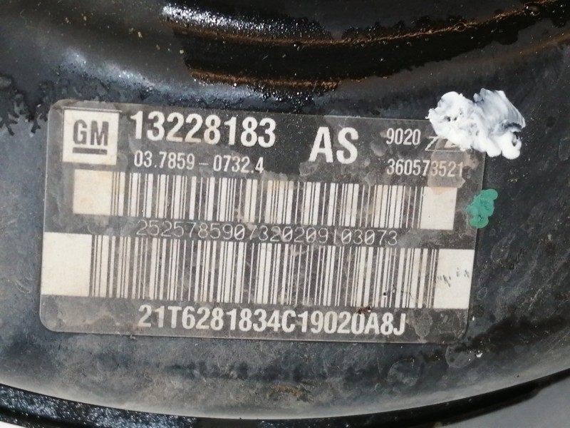 Recambio de servofreno para opel insignia berlina cosmo referencia OEM IAM 13228183  