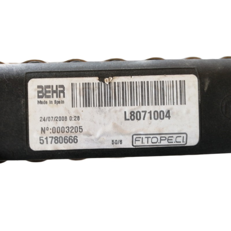 Recambio de radiador agua para citroën nemo x referencia OEM IAM 51780666 L8071004 