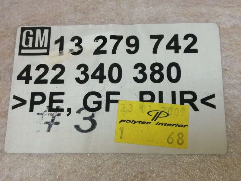 Recambio de techo interior para opel insignia berlina cosmo referencia OEM IAM 13279742  