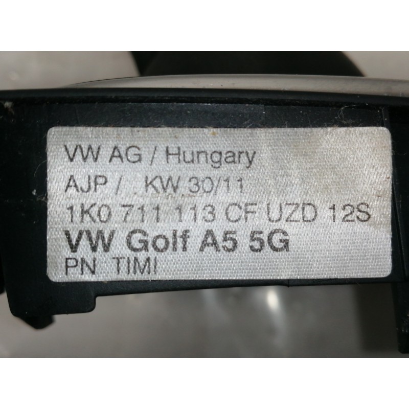 Recambio de pomo palanca cambio para volkswagen golf vi (5k1) rabbit bluemotion referencia OEM IAM 1K0711113CF  
