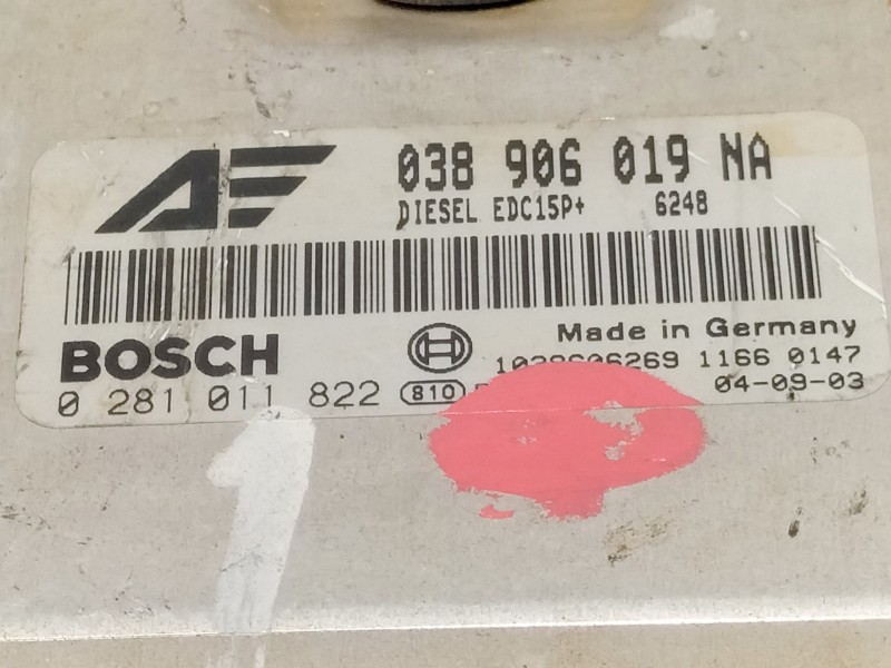 Recambio de centralita motor uce para seat alhambra (7v9) stella referencia OEM IAM 038906019NA  