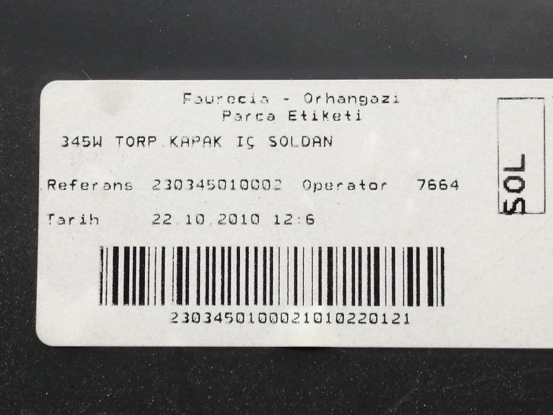 Recambio de guantera para toyota auris active referencia OEM IAM 5555202130  