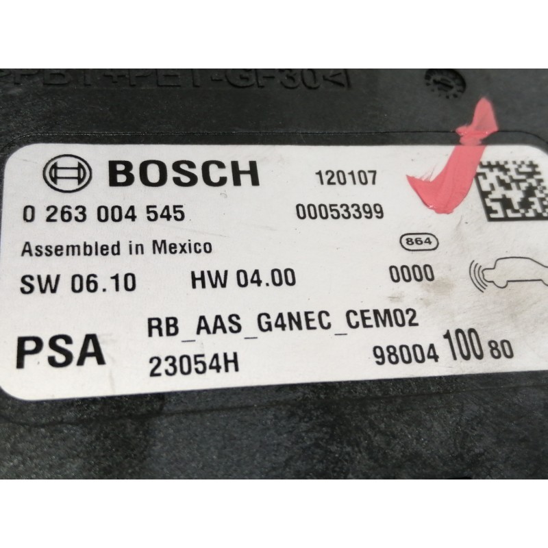 Recambio de modulo electronico para dacia sandero ambiance referencia OEM IAM 0263004545  