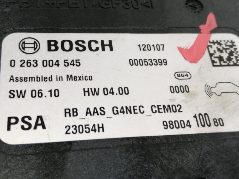 Recambio de modulo electronico para dacia sandero ambiance referencia OEM IAM 0263004545  