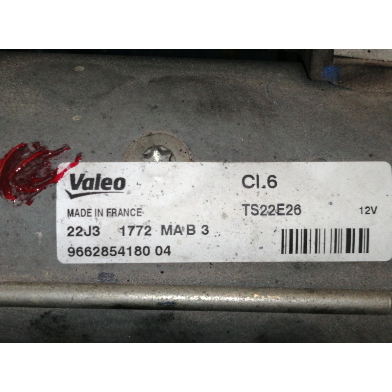 Recambio de motor arranque para peugeot 2008 (--.2013) allure referencia OEM IAM 9662854180  