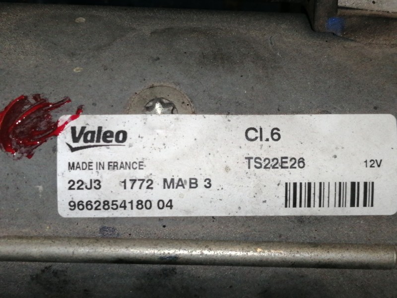 Recambio de motor arranque para peugeot 2008 (--.2013) allure referencia OEM IAM 9662854180  