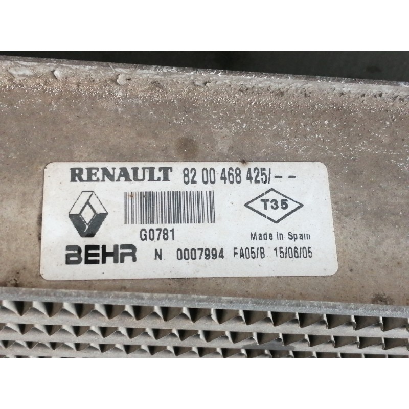 Recambio de intercooler para renault megane ii berlina 3p 1.5 dci diesel referencia OEM IAM 8200468425  