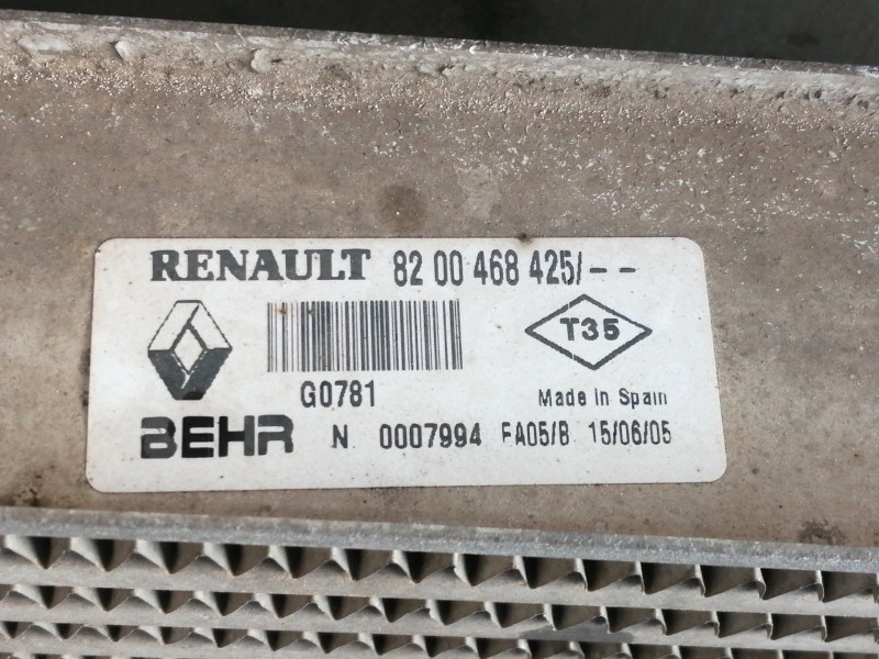 Recambio de intercooler para renault megane ii berlina 3p 1.5 dci diesel referencia OEM IAM 8200468425  