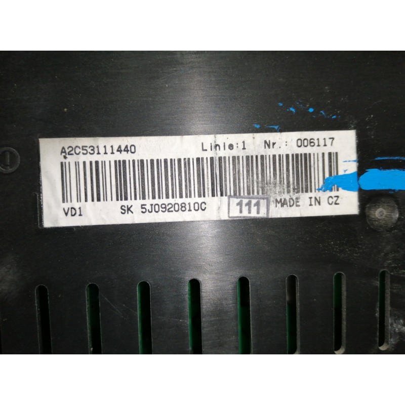 Recambio de cuadro instrumentos para skoda roomster (5j7) friend referencia OEM IAM 5J0920810C A2C53111440 