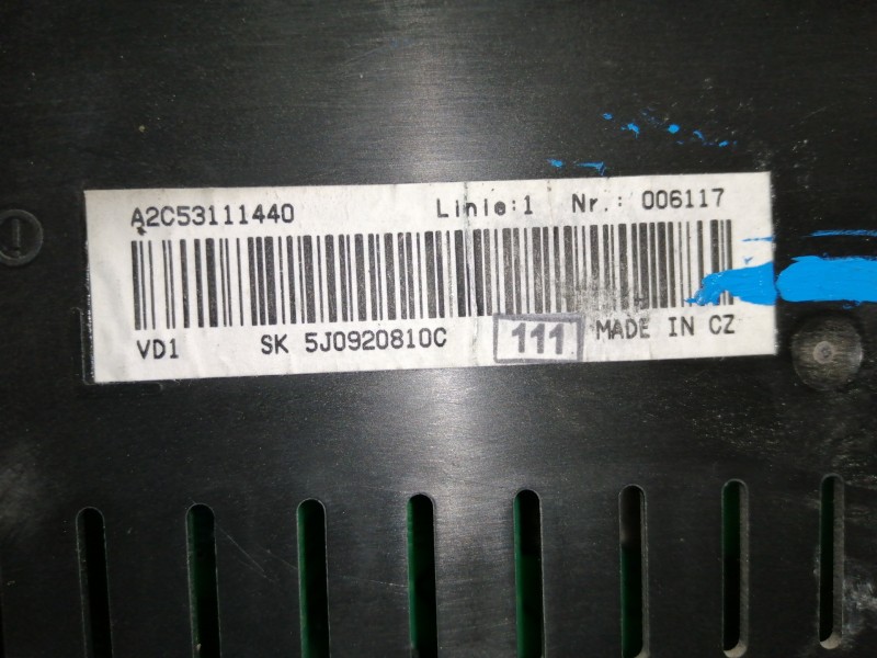 Recambio de cuadro instrumentos para skoda roomster (5j7) friend referencia OEM IAM 5J0920810C A2C53111440 