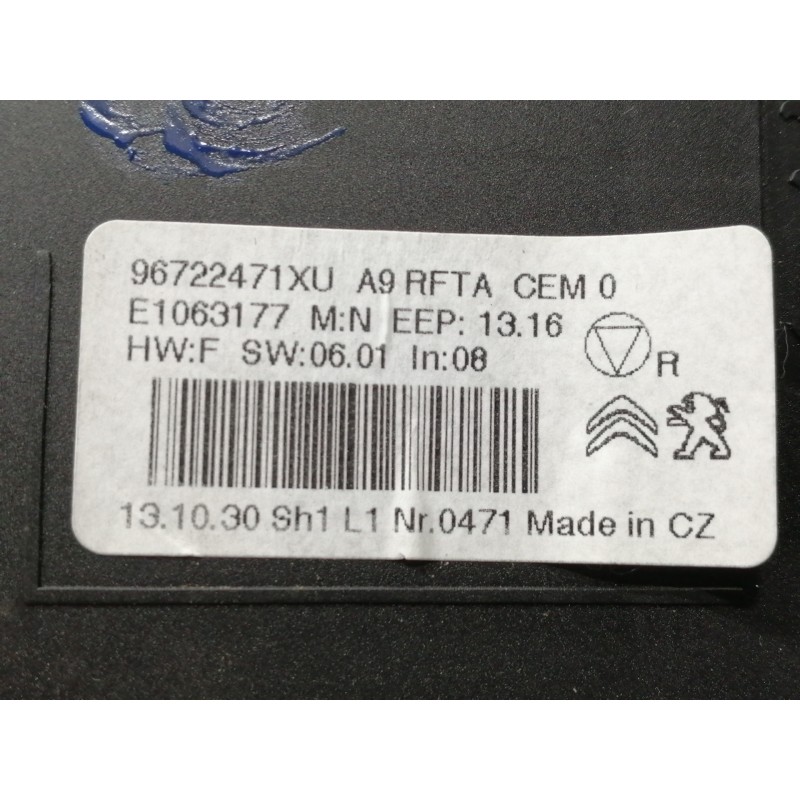 Recambio de mando calefaccion / aire acondicionado para peugeot 2008 (--.2013) allure referencia OEM IAM 96722471XU  