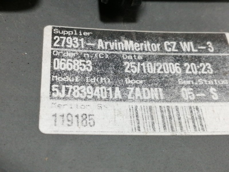 Recambio de elevalunas trasero izquierdo para skoda roomster (5j7) friend referencia OEM IAM 5J7839401A 402043E 440777D4