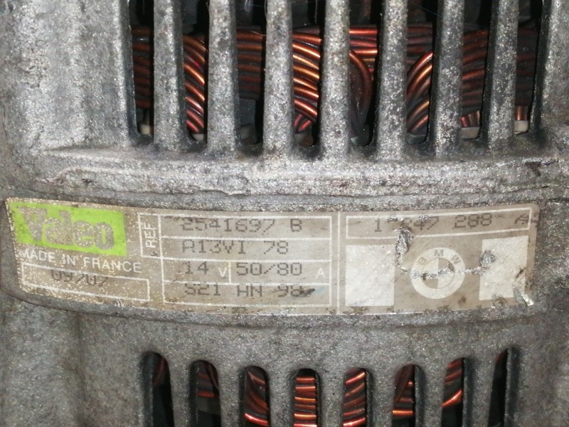 Recambio de alternador para bmw serie 3 compacto (e36) 318ti referencia OEM IAM 2541697B A13VI78 S21AN98