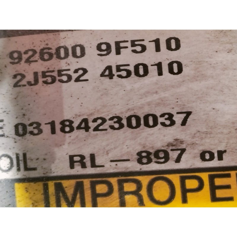 Recambio de compresor aire acondicionado para nissan primera berlina (p12) acenta referencia OEM IAM 926009F510 2J55245010 