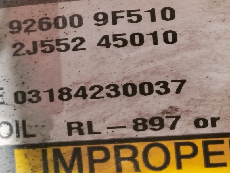 Recambio de compresor aire acondicionado para nissan primera berlina (p12) acenta referencia OEM IAM 926009F510 2J55245010 