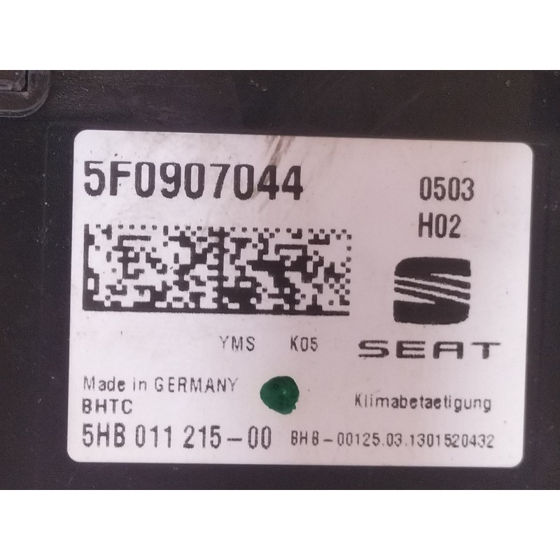 Recambio de mando calefaccion / aire acondicionado para seat leon (5f1) style referencia OEM IAM 5F0907044  