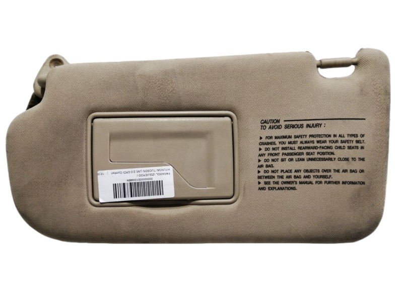 Recambio de parasol izquierdo para hyundai tucson (jm) 2.0 crdi comfort referencia OEM IAM   