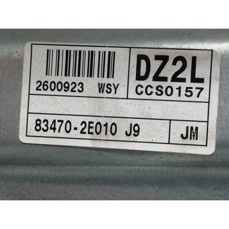 Recambio de elevalunas trasero izquierdo para hyundai tucson (jm) 2.0 crdi comfort referencia OEM IAM 834702E010J9 2600923 ELECT