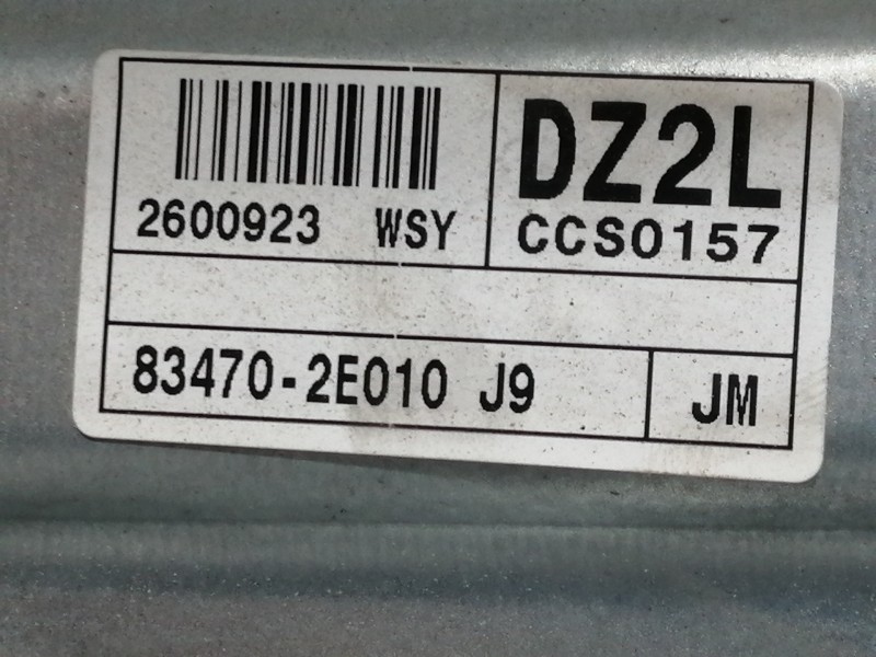 Recambio de elevalunas trasero izquierdo para hyundai tucson (jm) 2.0 crdi comfort referencia OEM IAM 834702E010J9 2600923 ELECT