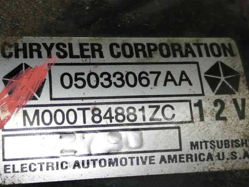 Recambio de motor arranque para chrysler pt cruiser (pt) 2.0 classic referencia OEM IAM 05033067AA  