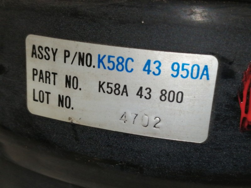 Recambio de servofreno para kia carnival ii 2.9 cdri ex referencia OEM IAM K58C43950A  