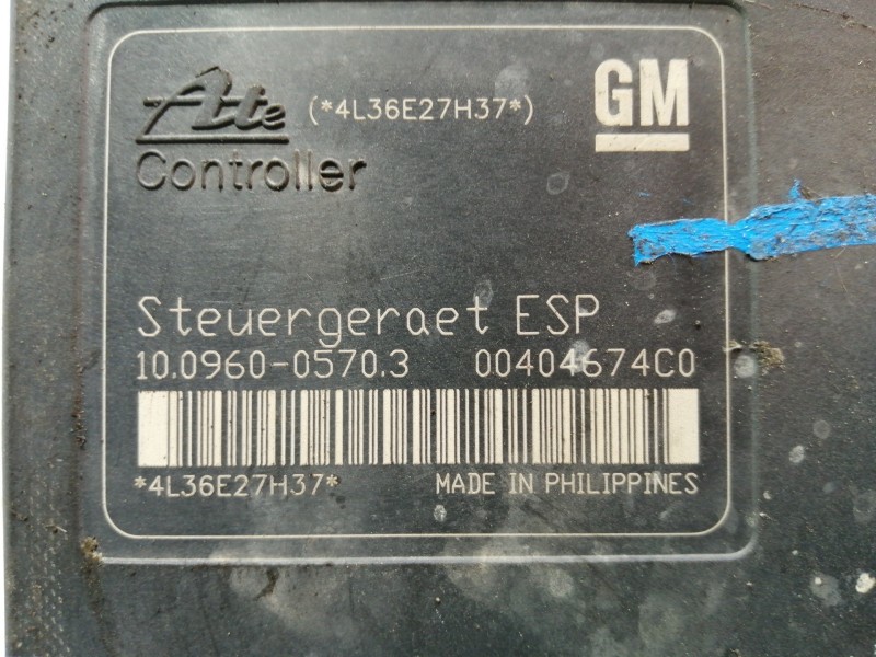 Recambio de abs para opel zafira b cosmo referencia OEM IAM 13244860 00404674C0 