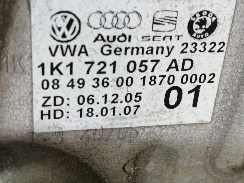 Recambio de pedal freno para skoda octavia berlina (1z3) 1.9 tdi referencia OEM IAM 1K1721057 1K1721057AD 