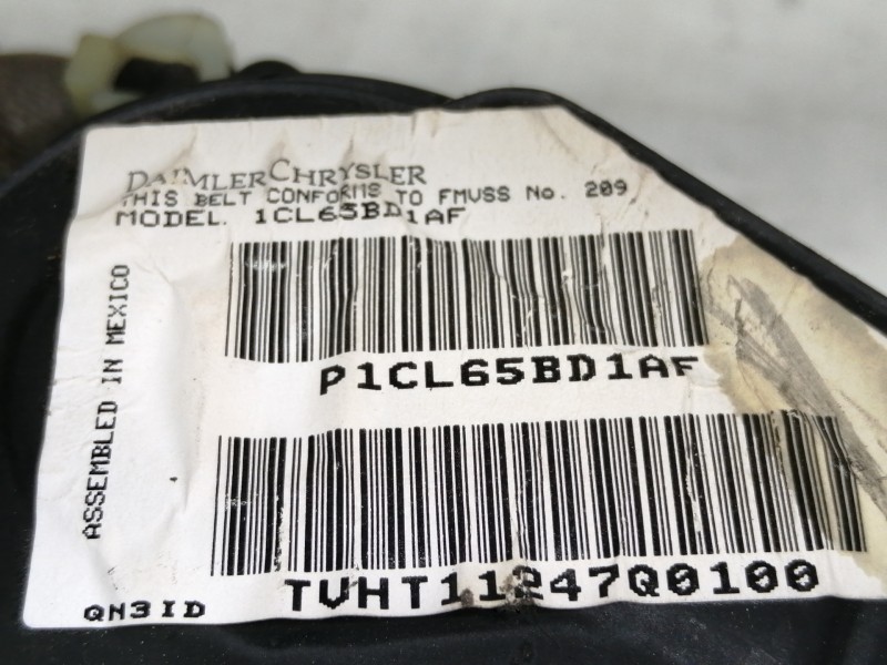 Recambio de cinturon seguridad delantero izquierdo para jeep gr. cherokee (wh) 3.0 crd overland referencia OEM IAM 1CL65BD1AF  