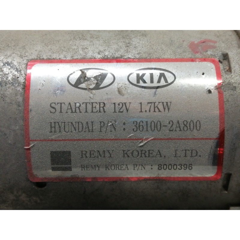 Recambio de motor arranque para hyundai ix35 comfort 2wd referencia OEM IAM 361002A800 8000396 