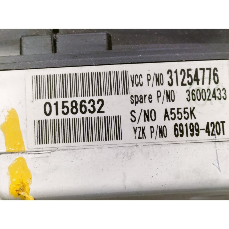 Recambio de cuadro instrumentos para volvo c30 1.6 d kinetic referencia OEM IAM 31254776 36002433 A555K 