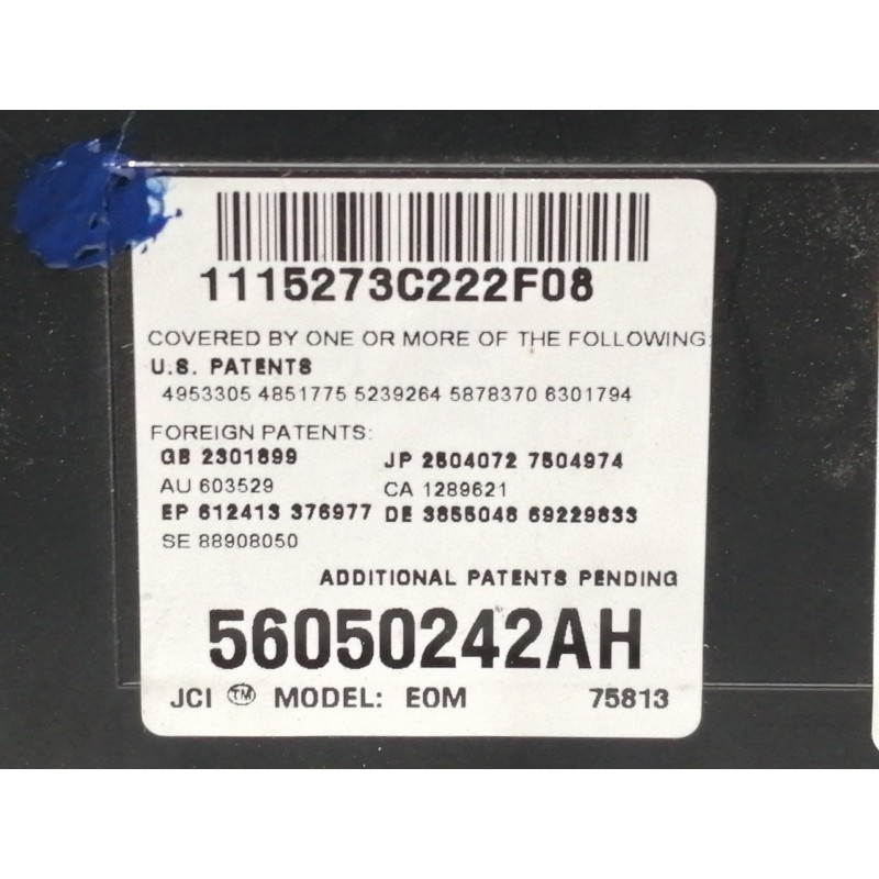 Recambio de luz interior para jeep gr. cherokee (wh) 3.0 crd overland referencia OEM IAM 56050242AH  