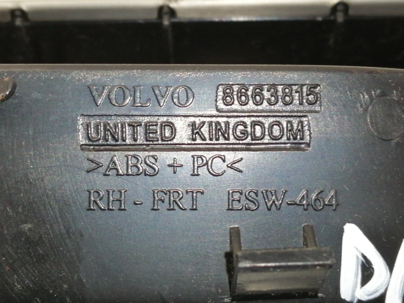 Recambio de mando elevalunas delantero derecho para volvo c30 1.6 d kinetic referencia OEM IAM 8663815 ESW464 