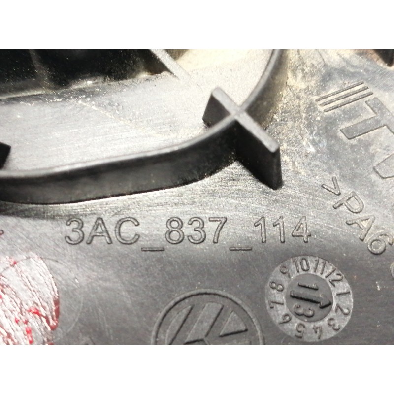 Recambio de maneta interior delantera derecha para volkswagen passat lim. (362) edition bluemotion referencia OEM IAM 3AC837114 