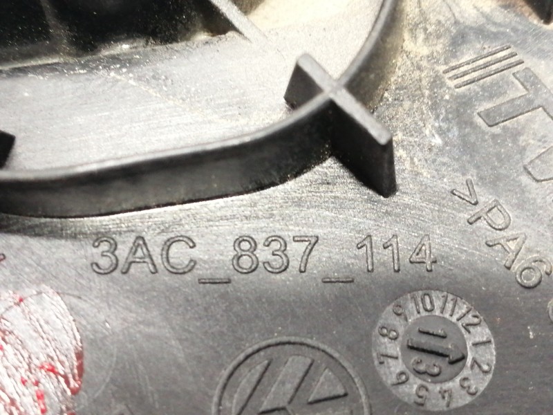 Recambio de maneta interior delantera derecha para volkswagen passat lim. (362) edition bluemotion referencia OEM IAM 3AC837114 