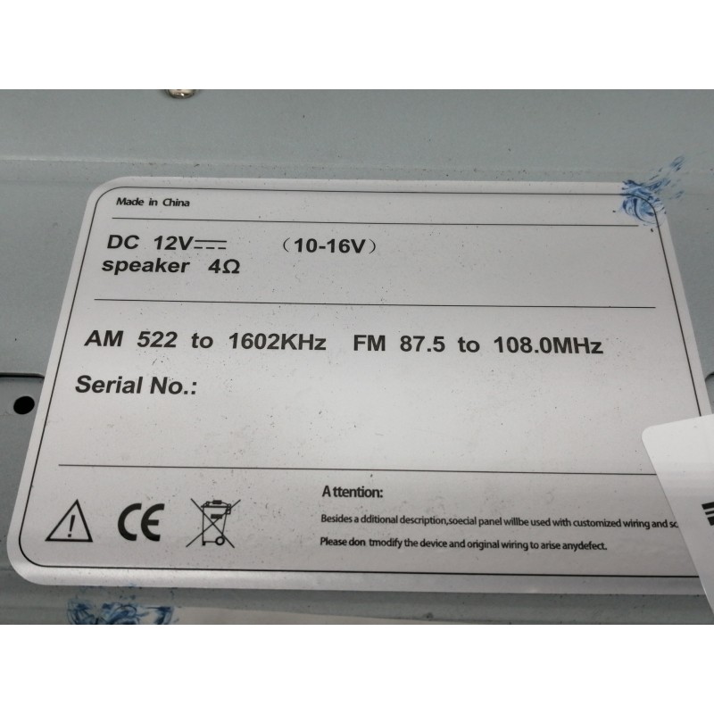 Recambio de sistema audio / radio cd para jeep gr. cherokee (wh) 3.0 crd overland referencia OEM IAM JP002A10CA NVJP002KL060421 