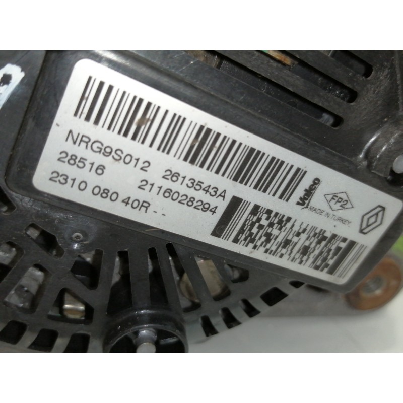 Recambio de alternador para renault megane iv berlina 5p experience referencia OEM IAM 2613543A 231008040R 