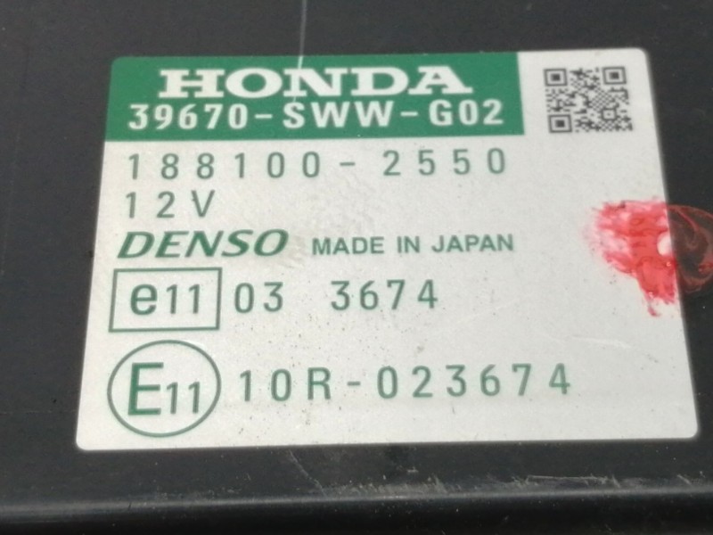 Recambio de modulo electronico para honda cr-v (re) comfort referencia OEM IAM 39670SWWG02  