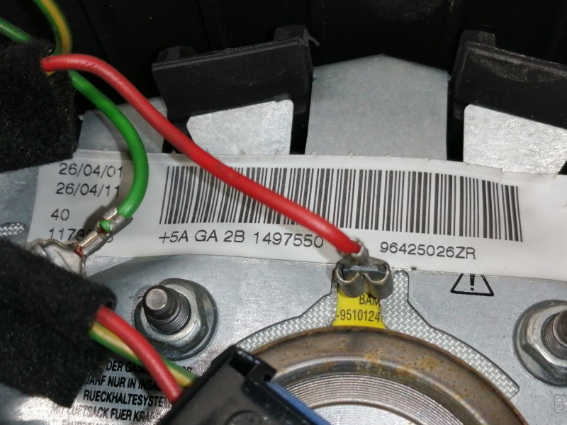 Recambio de airbag delantero izquierdo para peugeot 206 berlina xs referencia OEM IAM 96425026ZR  